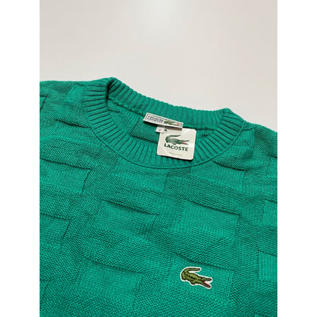 70s LACOSTE "DEAD STOCK"COTTON KNIT MADE IN FRANCE 🇫🇷 Size XL