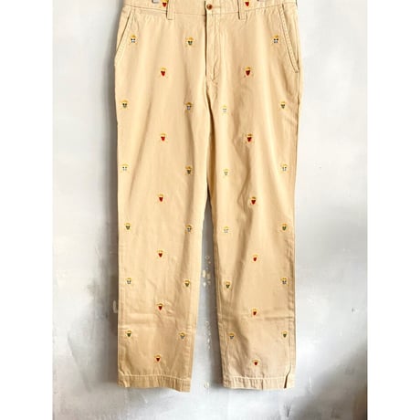 00s Ralph Lauren "GOLF PATTERN" CHINO PANTS Size W34L34→W34L33
