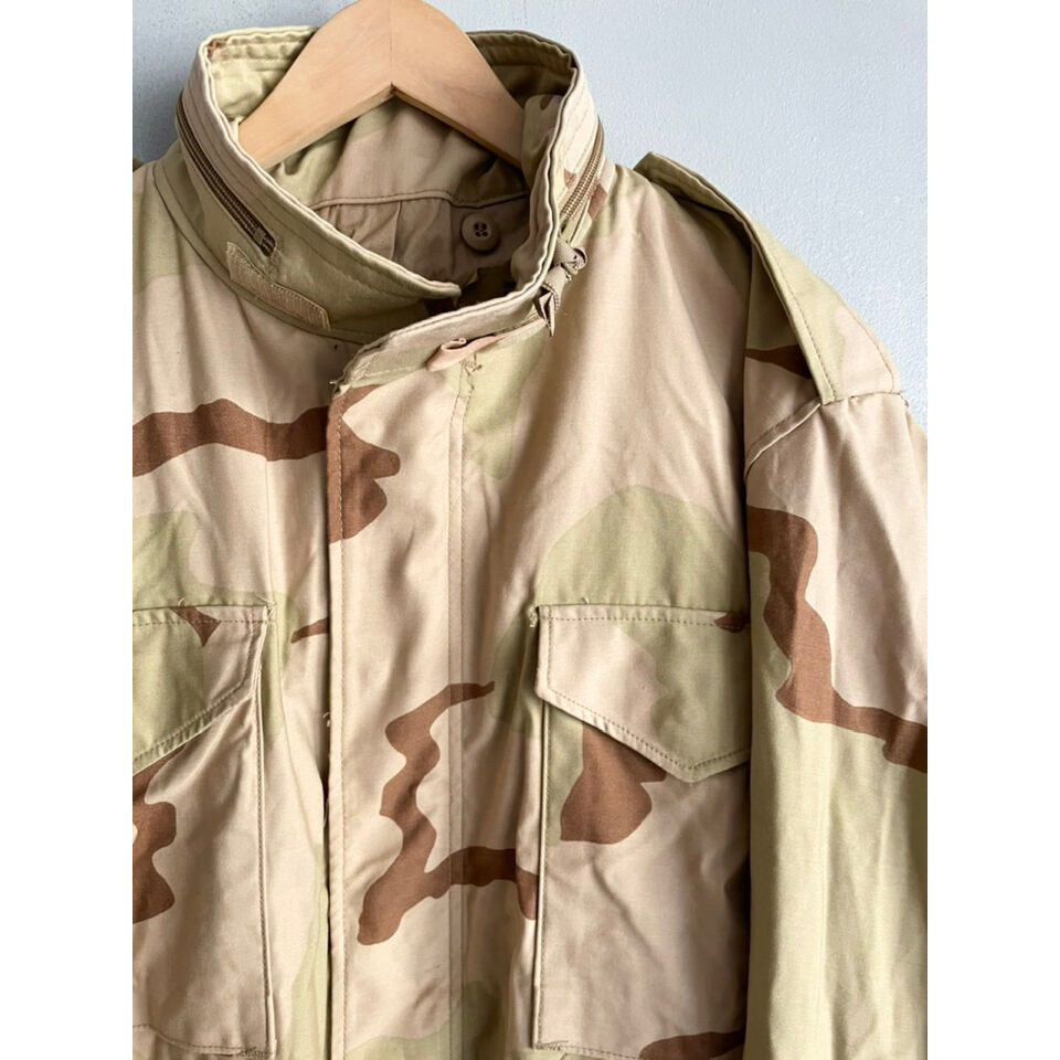 90s US ARMY M-65 DESERT CAMO FIELD JACKET Size 