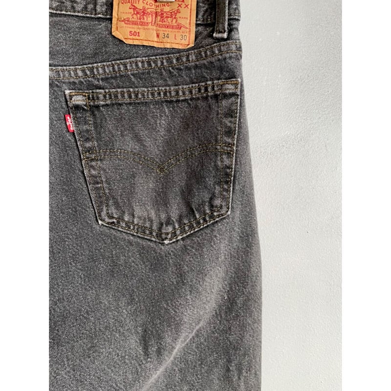 90s Levi's 501-0658 BLACK DENIM PANTS MADE IN U