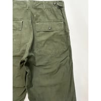 60s US ARMY "EARLY MODEL" OG-107 COTTON SATEEN BAKER PANTS Size W34L30