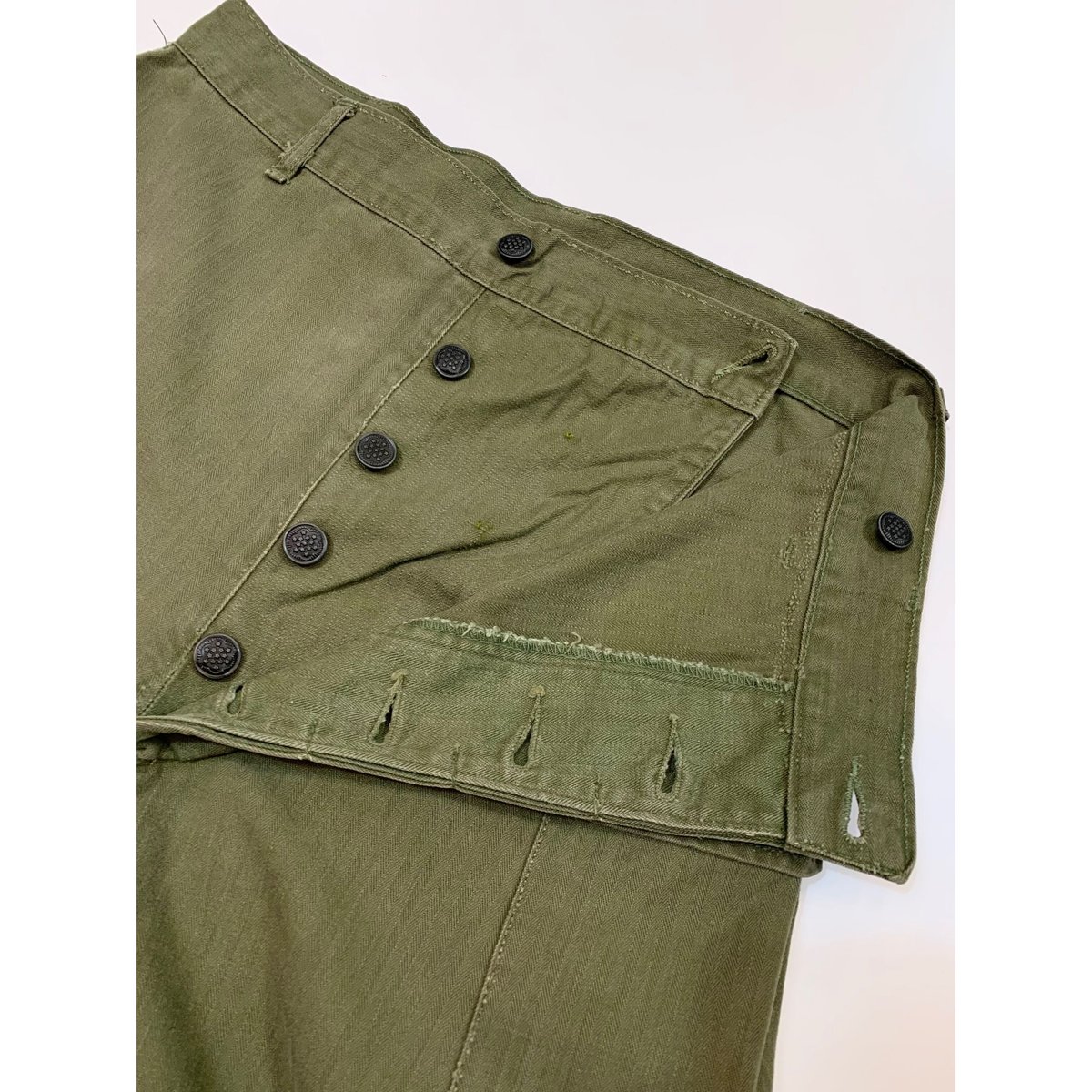 40s US ARMY M-43 HBT CARGO PANTS Size W32L33→W3 40s US ARMY M-43 HBT CARGO PANTS Size W32L33→W3