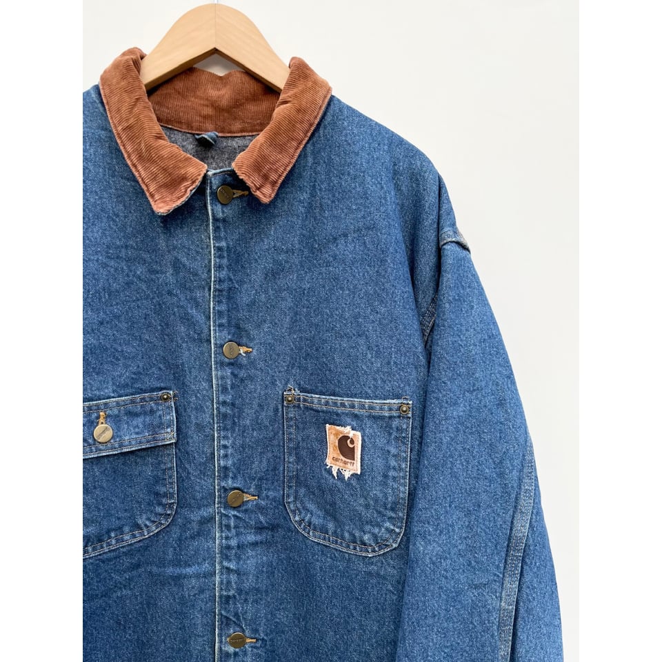 90〜00s carhartt DENIM CHORE COAT MADE IN USA 🇺🇸