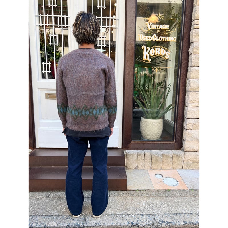 60s-70s Vintage Mohair Cardigan 毛足長い！ 60s-70s Vintage Mohair Cardigan 毛足長い！ 60's-70's 毛足