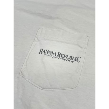 90s BANANA REPUBLIC ART Tee MADE IN USA 🇺🇸 Size M程