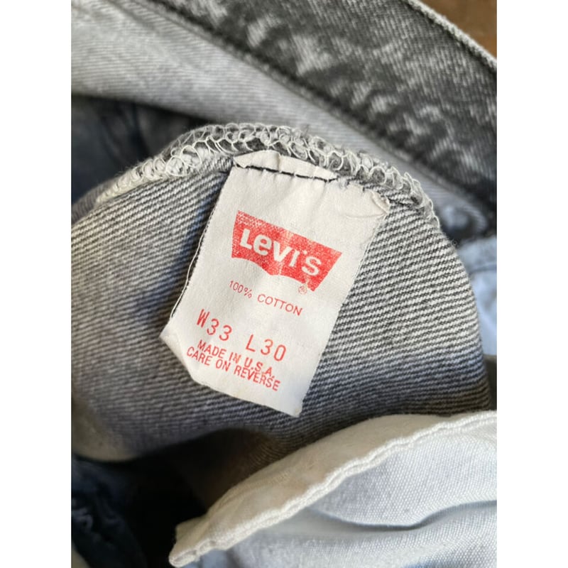 80s Levi's 501-0686 BLACK CHEMICAL DENIM PANTS