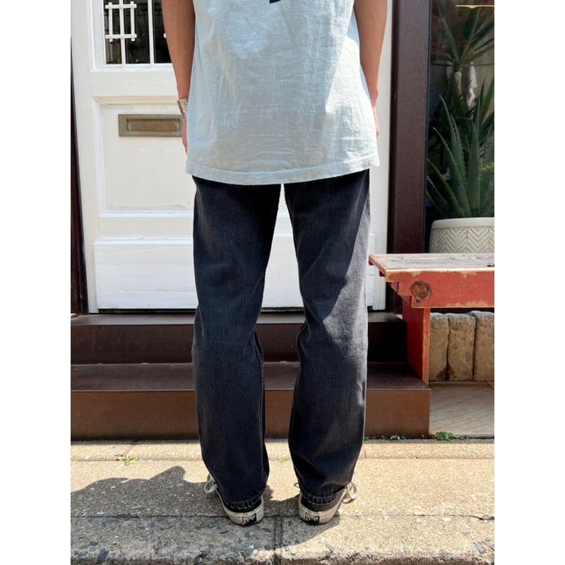 90s Levi's 501-0660 BLACK DENIM PANTS MADE IN U