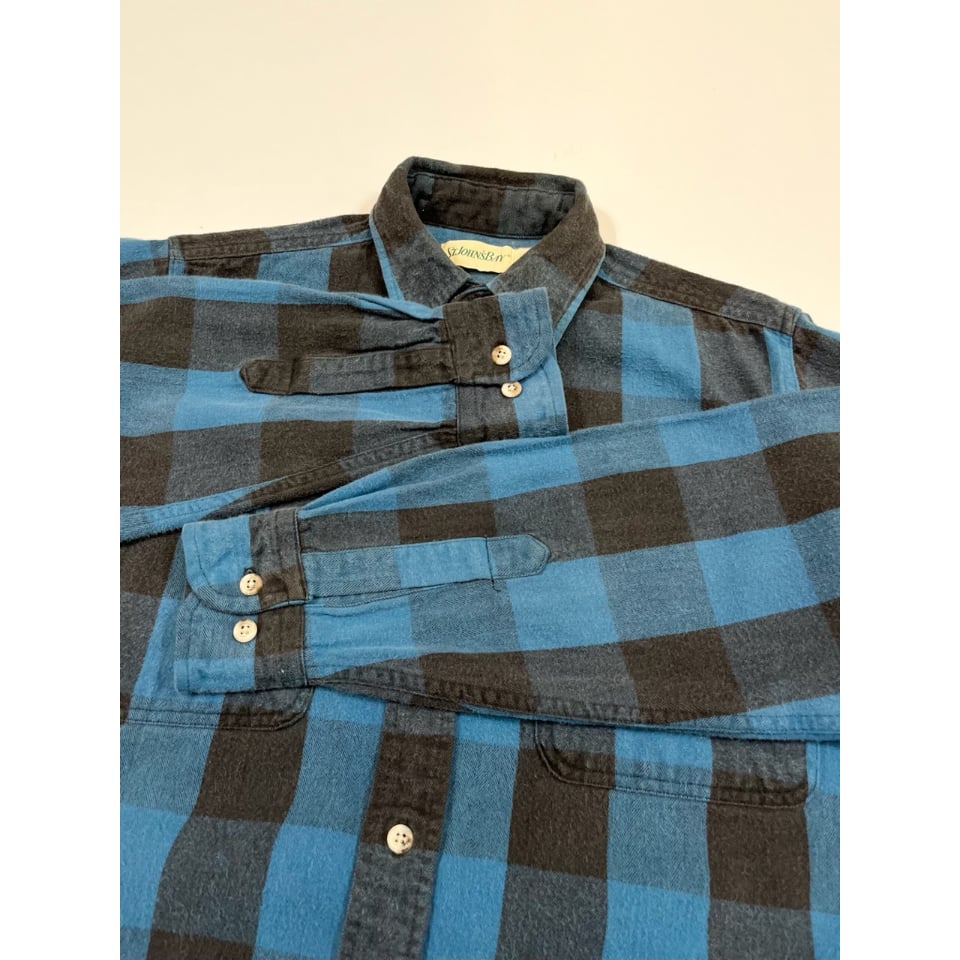 90s ST. JOHN'S BAY FLANNEL SHIRT Size M | KORDS