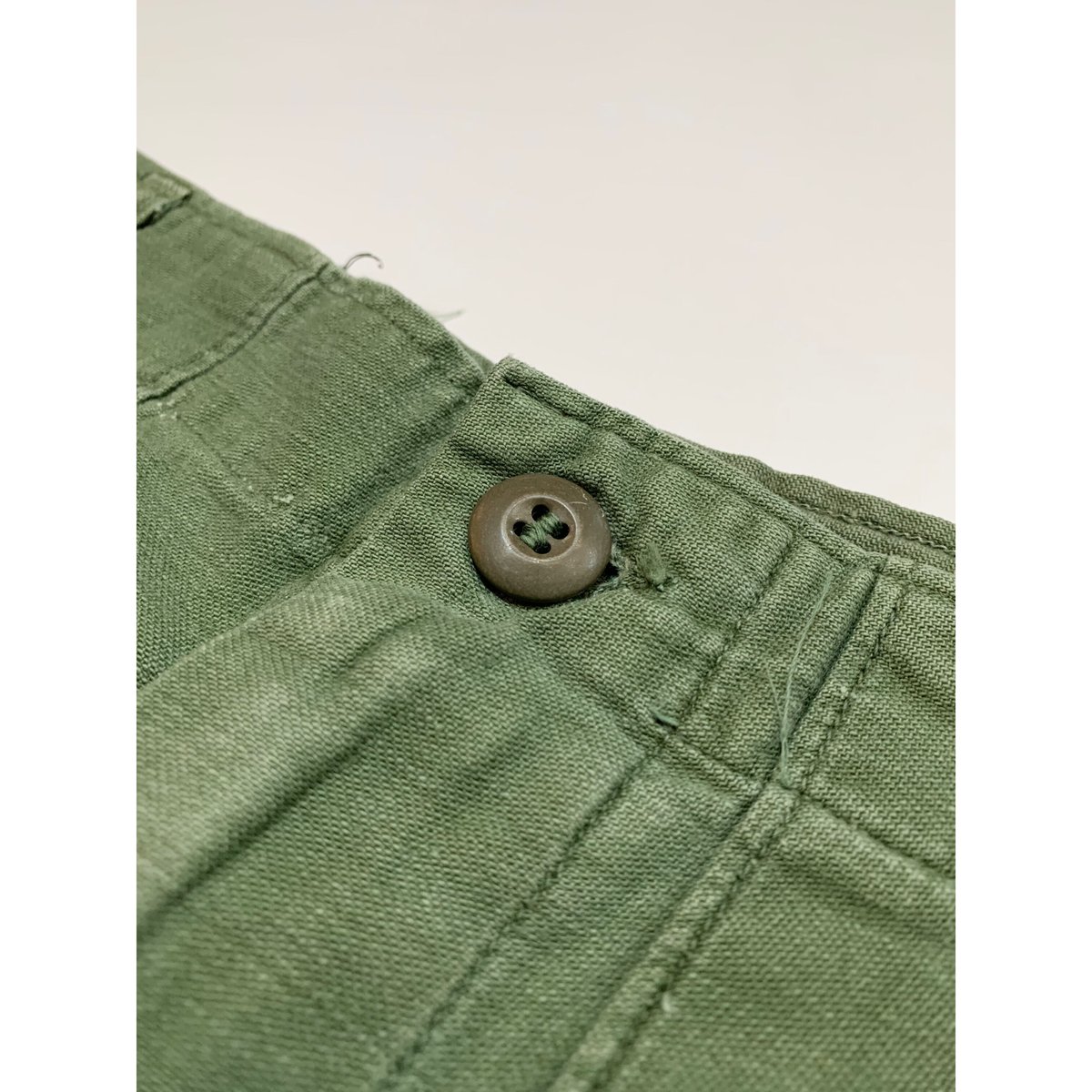 70s US ARMY ベイカーパンツ コットンサテン OG107 W36 70s 71年製 US ARMY 米軍実物 コットン サテン ベイカー パンツ