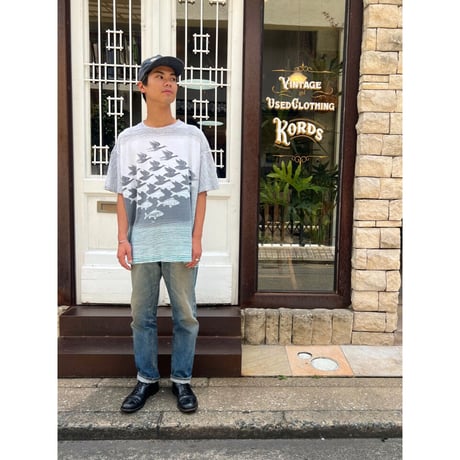 90s M.C.Escher Overall Pattern Art Tee MADE IN USA 🇺🇸 Size XL