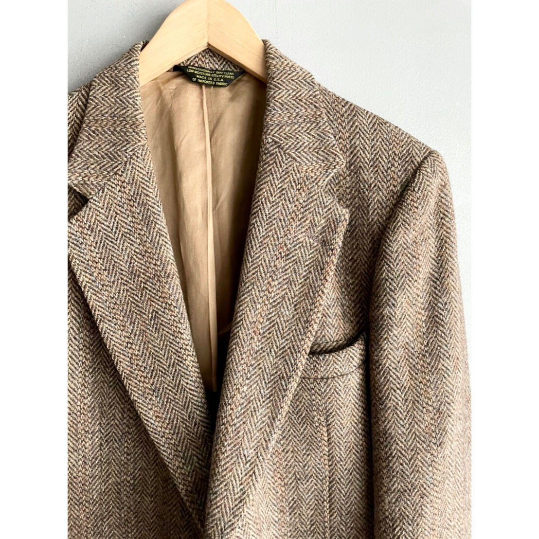 80s STAFFORD HARRIS TWEED JACKET TAILORED IN US...