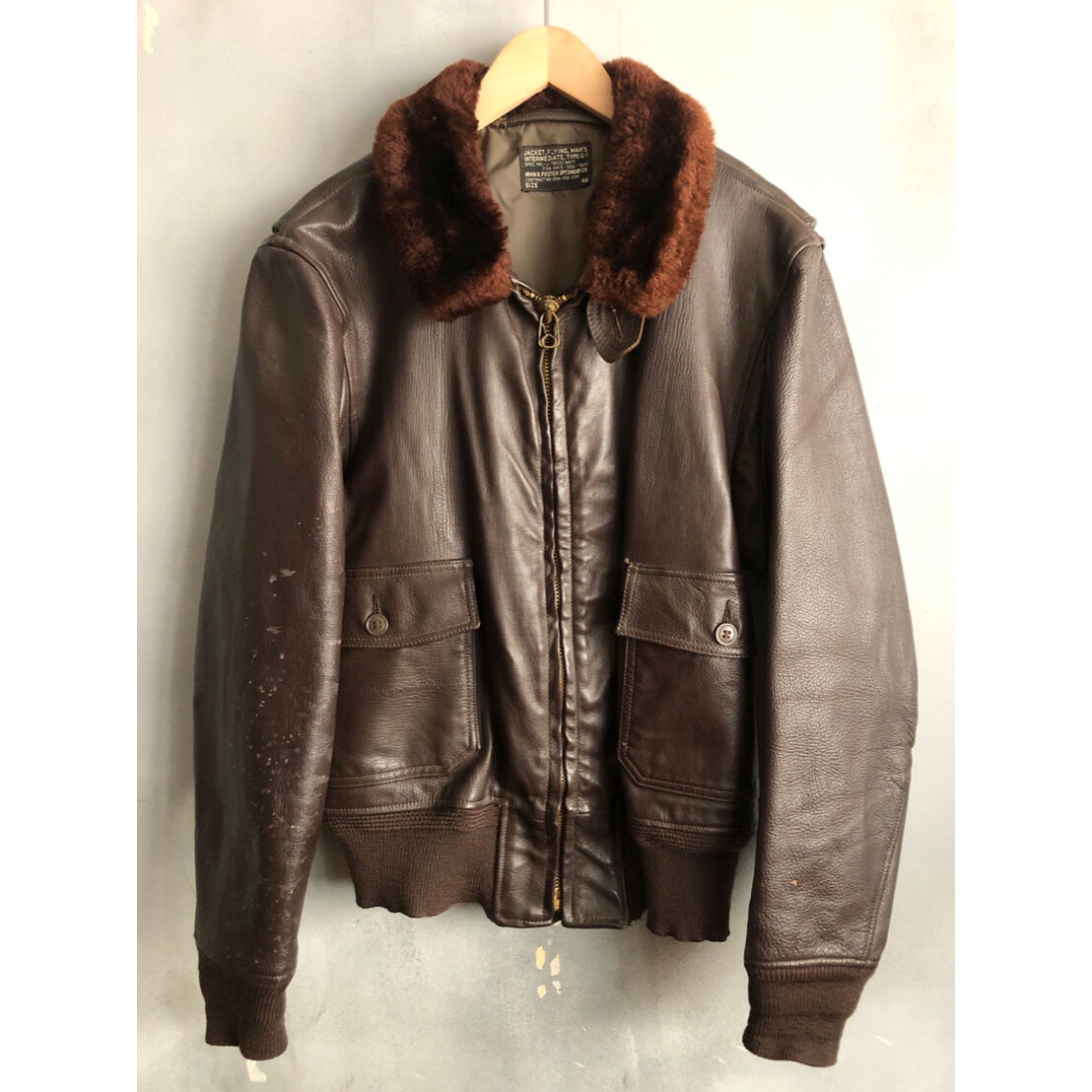 60s US NAVY G-1 FLIGHT JACKET (J-7823C) Size 4 60s US NAVY G-1 FLIGHT JACKET (J-7823C) Size 4