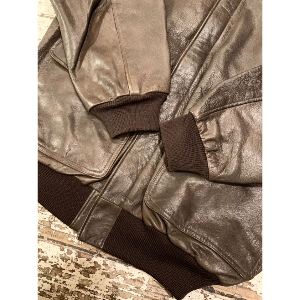 80s L.L.Bean A-2 TYPE LEATHER JACKET MADE IN US 80s L.L.Bean A-2 TYPE LEATHER JACKET MADE IN US