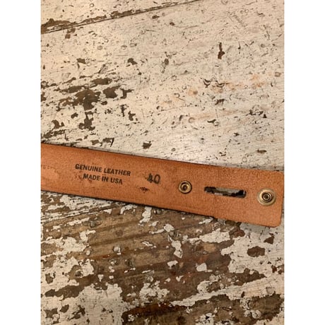 70s "DEADSTOCK" ZIGZAG MARIJUANA LEATHER BELT MADE IN USA 🇺🇸  SIZE  40