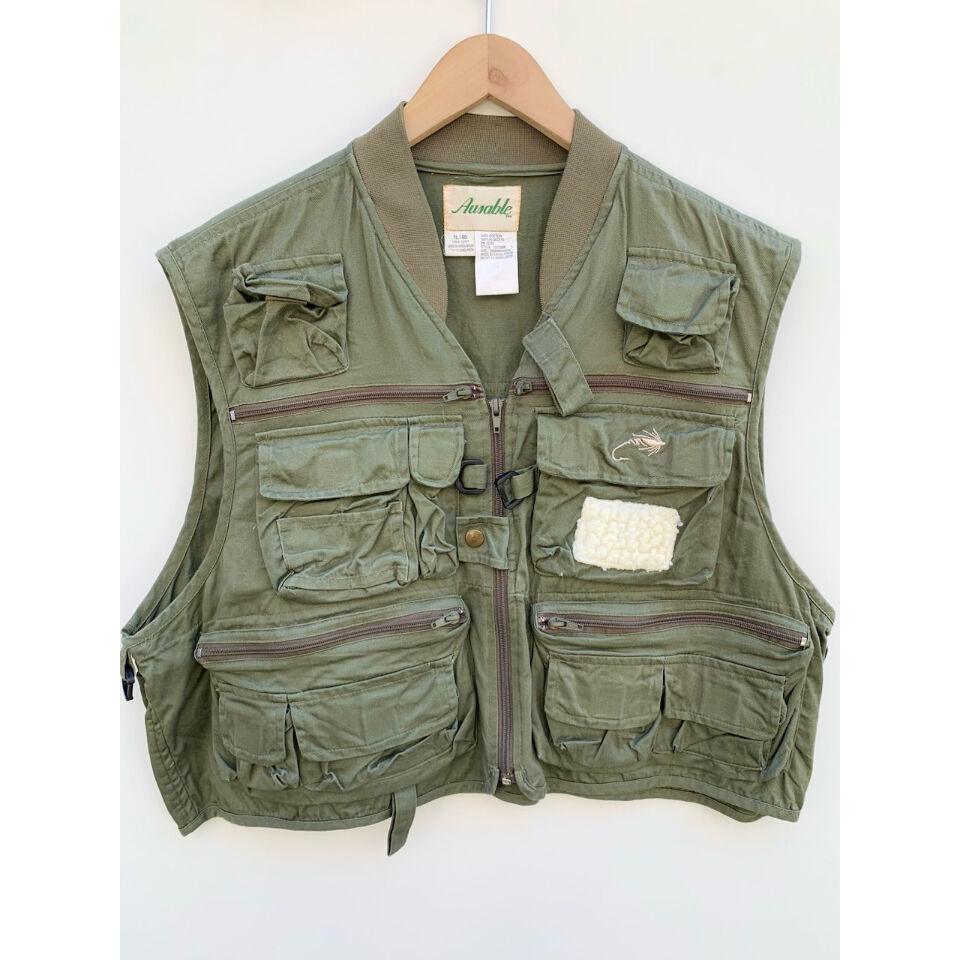80s~90s Ausable フィッシングベスト オリーブグリーン XL 80〜90s Ausable FISHING VEST Size XL | KORDS