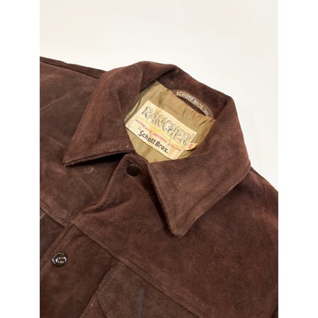 70〜80s Schott SUEDE TRACKER JACKET Size 42