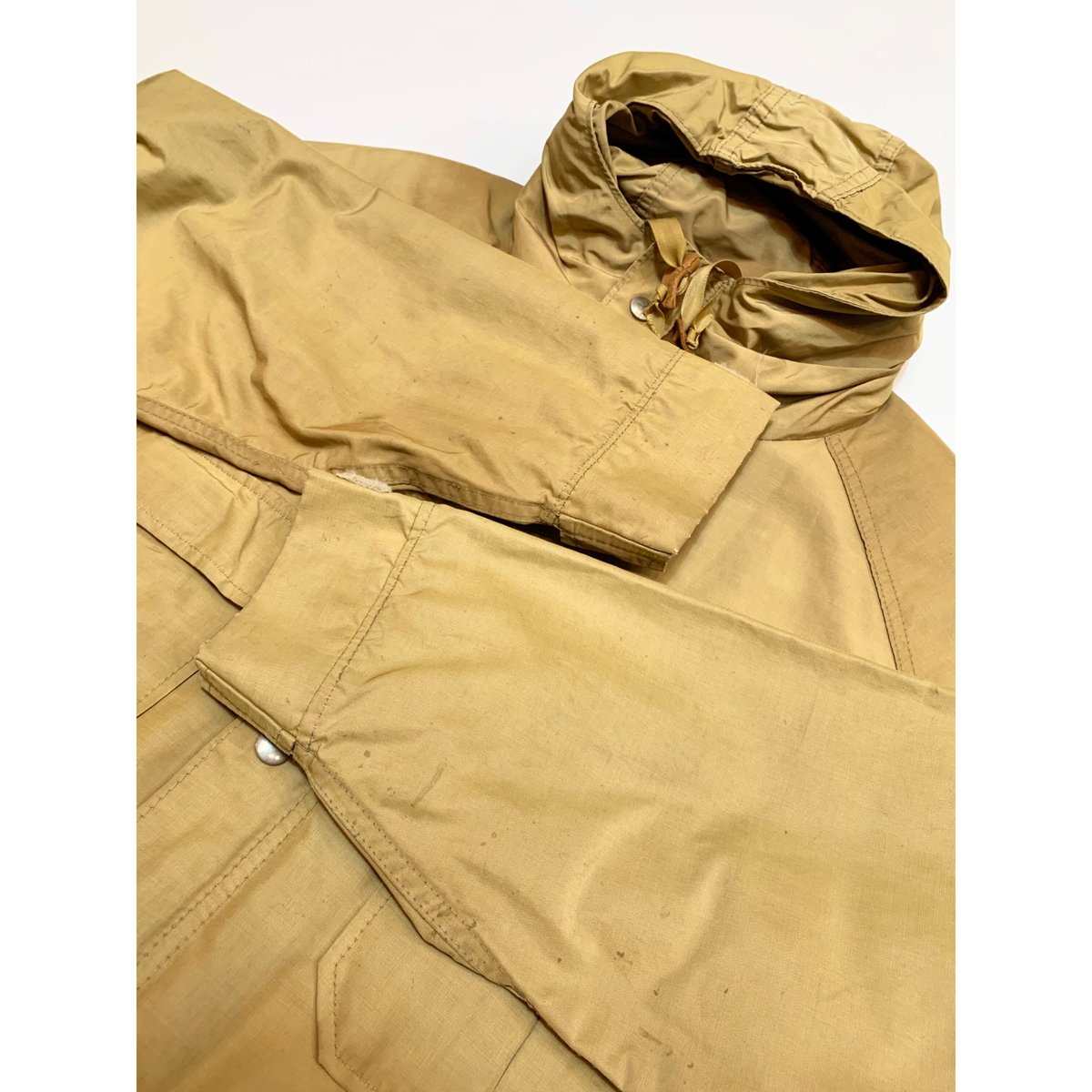 LL Bean 70s マウンテンパーカー L オレンジ ゲームポケット　USA 70's 筆記体タグ L.L.BEAN 60/40クロス 裏チェック マウンテンパーカー