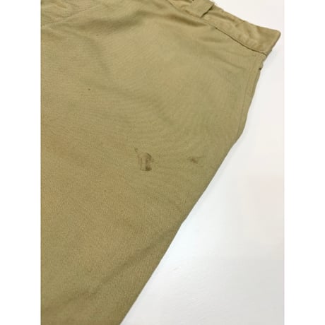 60s US ARMY KHAKI TROUSERS Size W34L31→W33.5L31