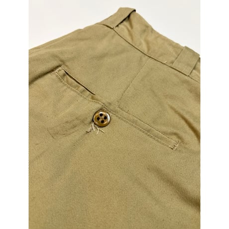 60s US ARMY KHAKI TROUSERS Size W34L31→W33.5L31