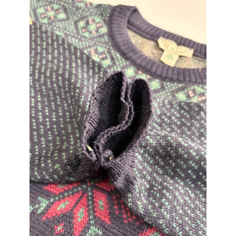 80s L.L.Bean WOOL KNIT MADE IN IRELAND 🇮🇪 Size