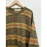80s L.L.Bean WOOL KNIT MADE IN SCOTLAND🏴󠁧󠁢󠁳󠁣󠁴󠁿 Size L