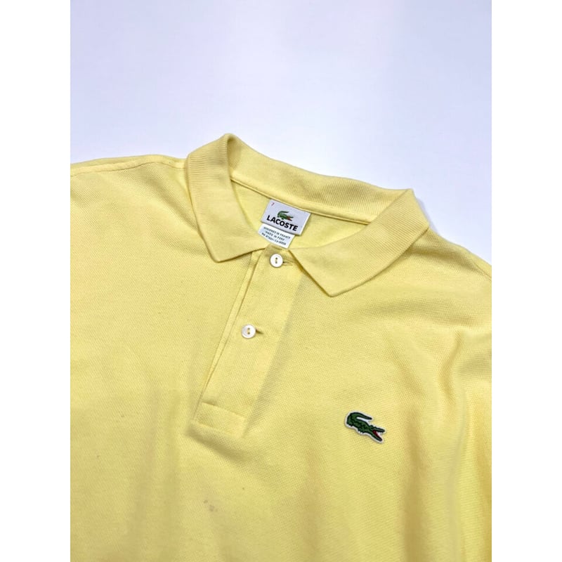 90s フランス製 LACOSTE ポロシャツ 7 XL 黄 90s LACOSTE POLO SHIRT Size 7(XL程) | KORDS