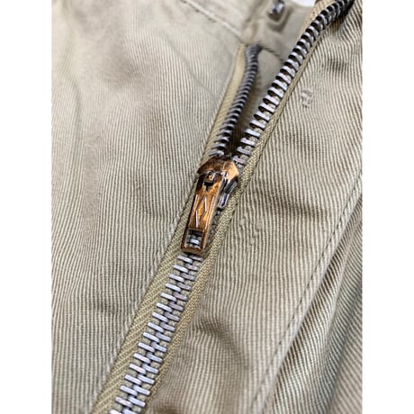 60s US ARMY KHAKI TROUSERS Size W36L33→W33L29