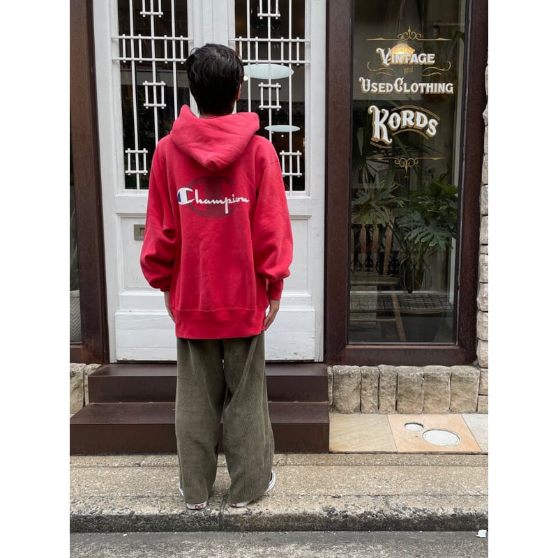 バーガンディ⭐︎reverse weave⭐︎フーディー⭐︎90s⭐︎L 【公式通販】