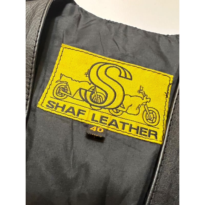 80s SHAF LEATHER VEST Size 40 | KORDS SECOND