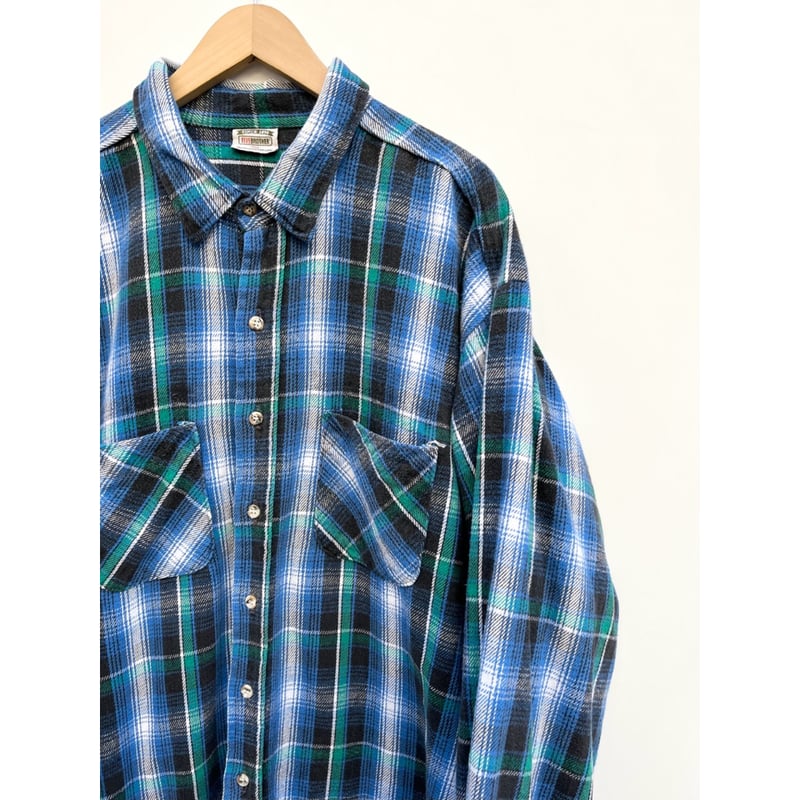 90s FIVE BROTHER FLANNEL SHIRT MADE IN USA🇺🇸 Si