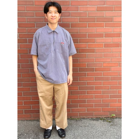90s BEN DAVIS PULLOVER S/S WORK SHIRT Size XL