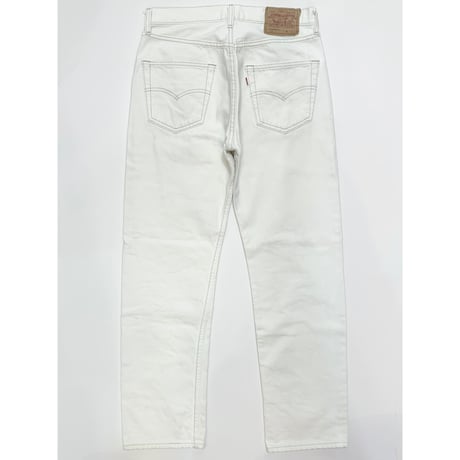 90s Levi’s 501 WHITE DENIM PANTS MADE IN USA 🇺🇸 Size W31L30→W30L29