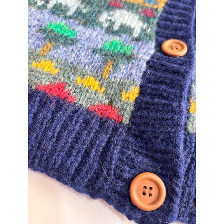 90s L.L.Bean WOOL CARDIGAN Size L