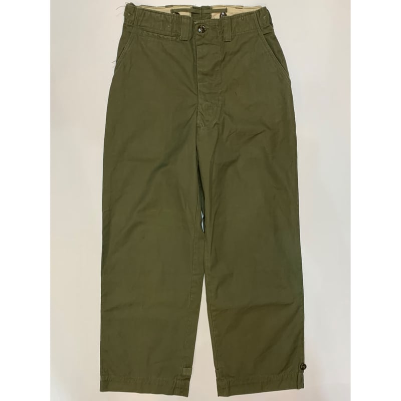 40s US ARMY M-45 FIELD PANTS Size W30L30→W30L29