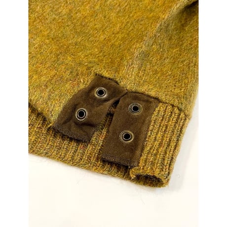 50s "MOHAIR" RACE UP SWEATER Size L
