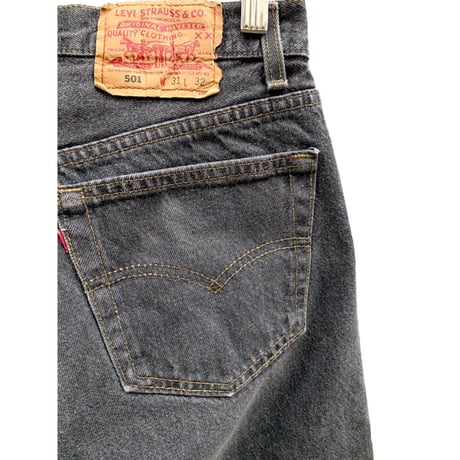 90s Levi’s 501-0658 BLACK DENIM PANTS MADE IN USA 🇺🇸 Size W31L32→W30L31