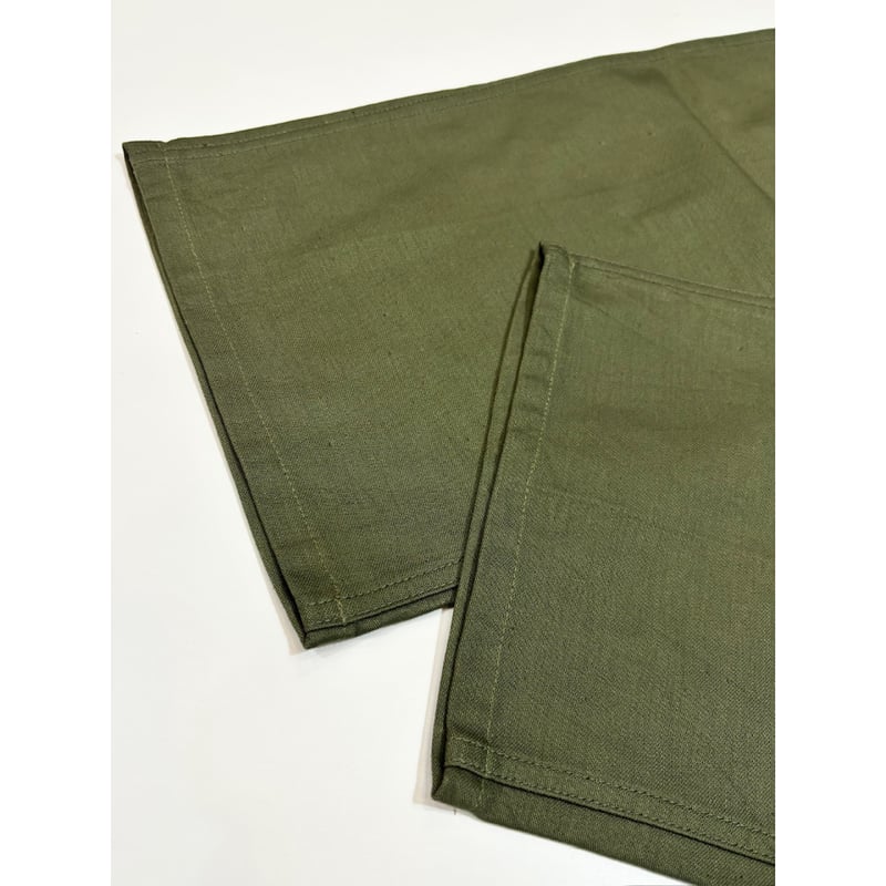 60s US ARMY OG-107 COTTON SATEEN BAKER PANTS Si