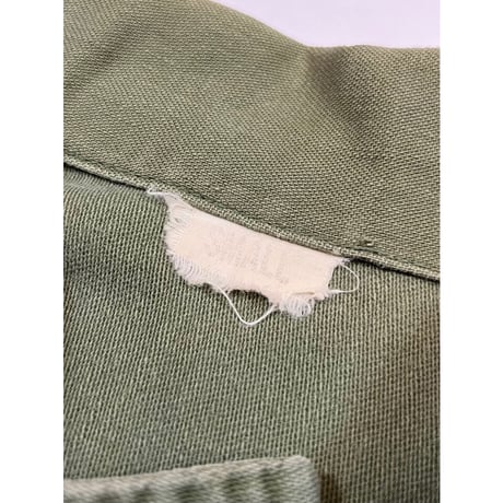 50〜60s US ARMY "1st MODEL" OG107 UTILITY SHIRT Size SMALL