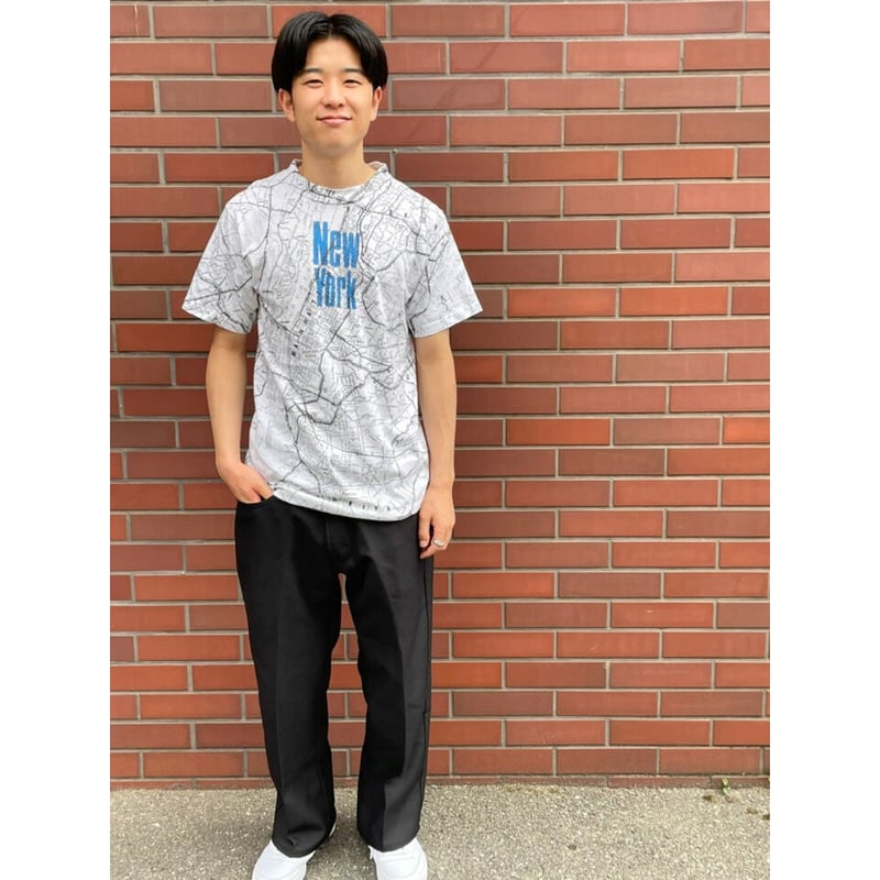 90s NEW YORK 地図柄　Tシャツ 90s New York City Map 