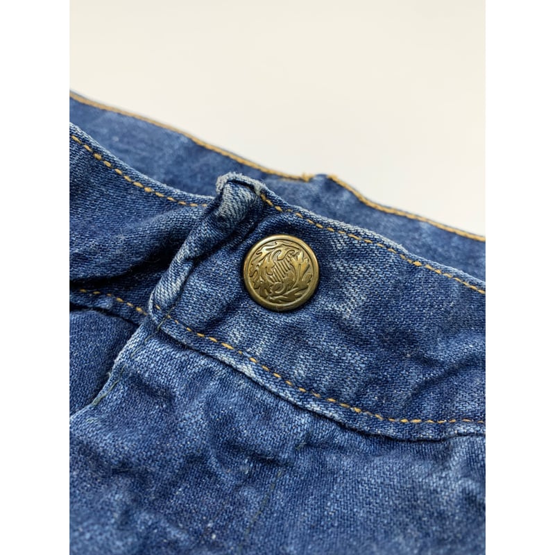 70s RED CAMEL DENIM PAINTER PANTS Size W33L28 |