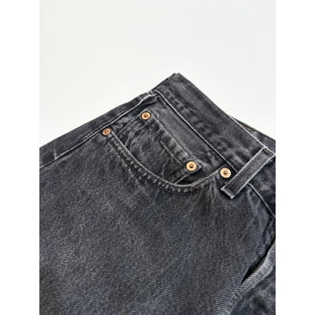 90s Levi’s 501 BLACK DENIM PANTS MADE IN USA🇺🇸 Size W32L30→W30L30