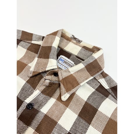 70s FIVE BROTHER FLANNEL SHIRT MADE IN USA 🇺🇸 Size L