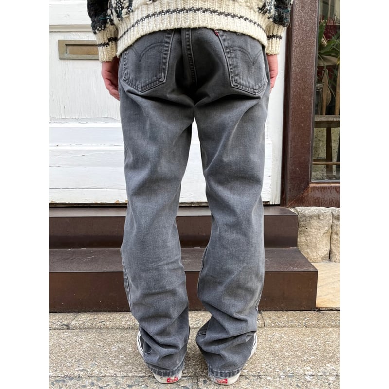 パンツ LEVI'S 505 BLACK DENIM MADE IN USA W38 POST JUNK / 90's LEVI'S 505 Black Denim Pants Made In U.S.A.