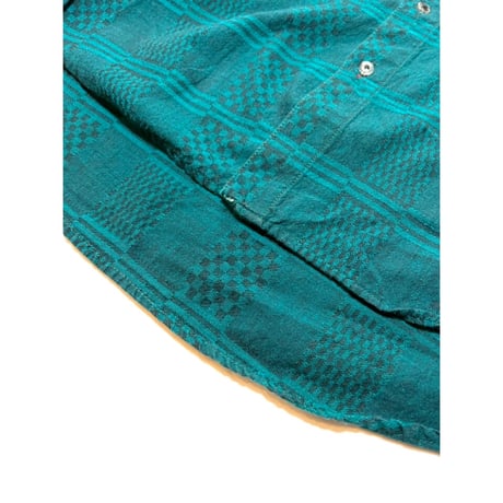 90s SOSTANZA COTTON CHECK SHIRT Size L