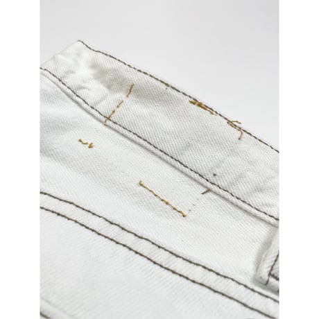 90s Levi’s 501 WHITE DENIM PANTS MADE IN USA 🇺🇸 Size W32L30→W32L29