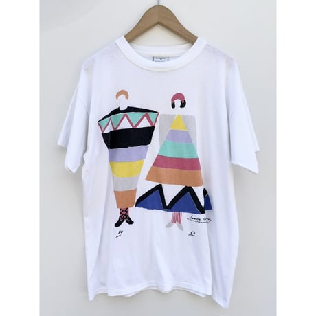 90s SONIA DELAUNAY ART Tee MADE IN FRANCE🇫🇷 Size XL