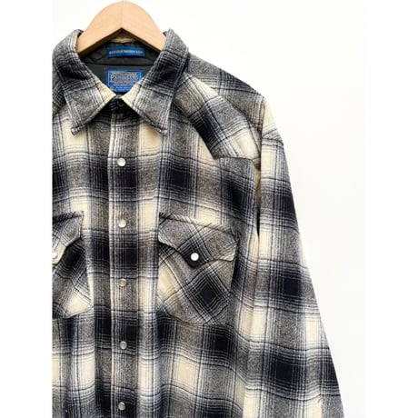 70〜80s PENDELTON WOOL WESTERN SHIRT MADE IN USA 🇺🇸 Size XL-LONG