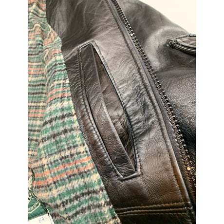 00s FRENCH MILITARY PILOT LEATHER JACKET Size 64 (XXL程)