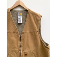 00s carhartt "V NECK" DUCK VEST Size 2XL