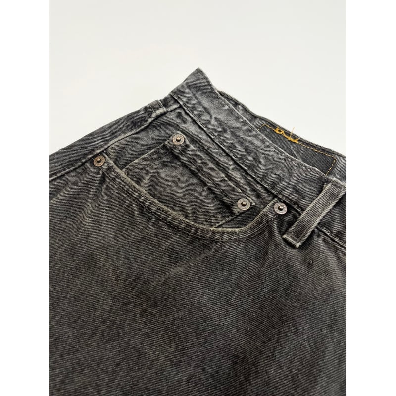 90s LEVI'S 565 コーデュロイパンツ ブラック 古着 90s Levi's 565-1658 太畝 コーデュロイ バギー パンツ